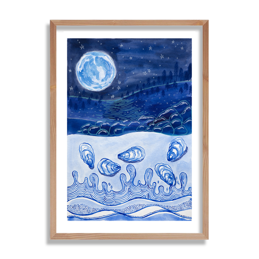 Oyster Moon - Print