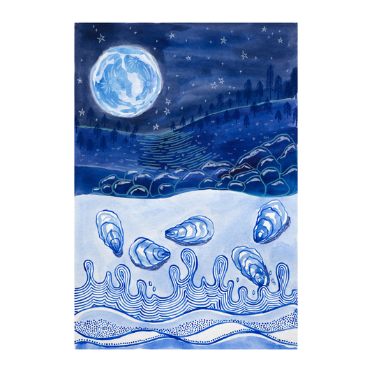 Oyster Moon - Print