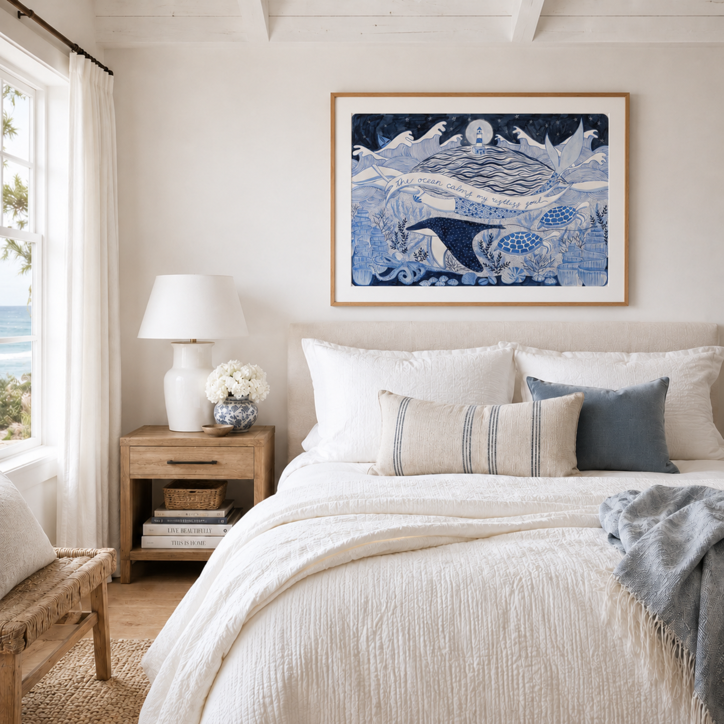 The Ocean Calms My Restless Soul - Print