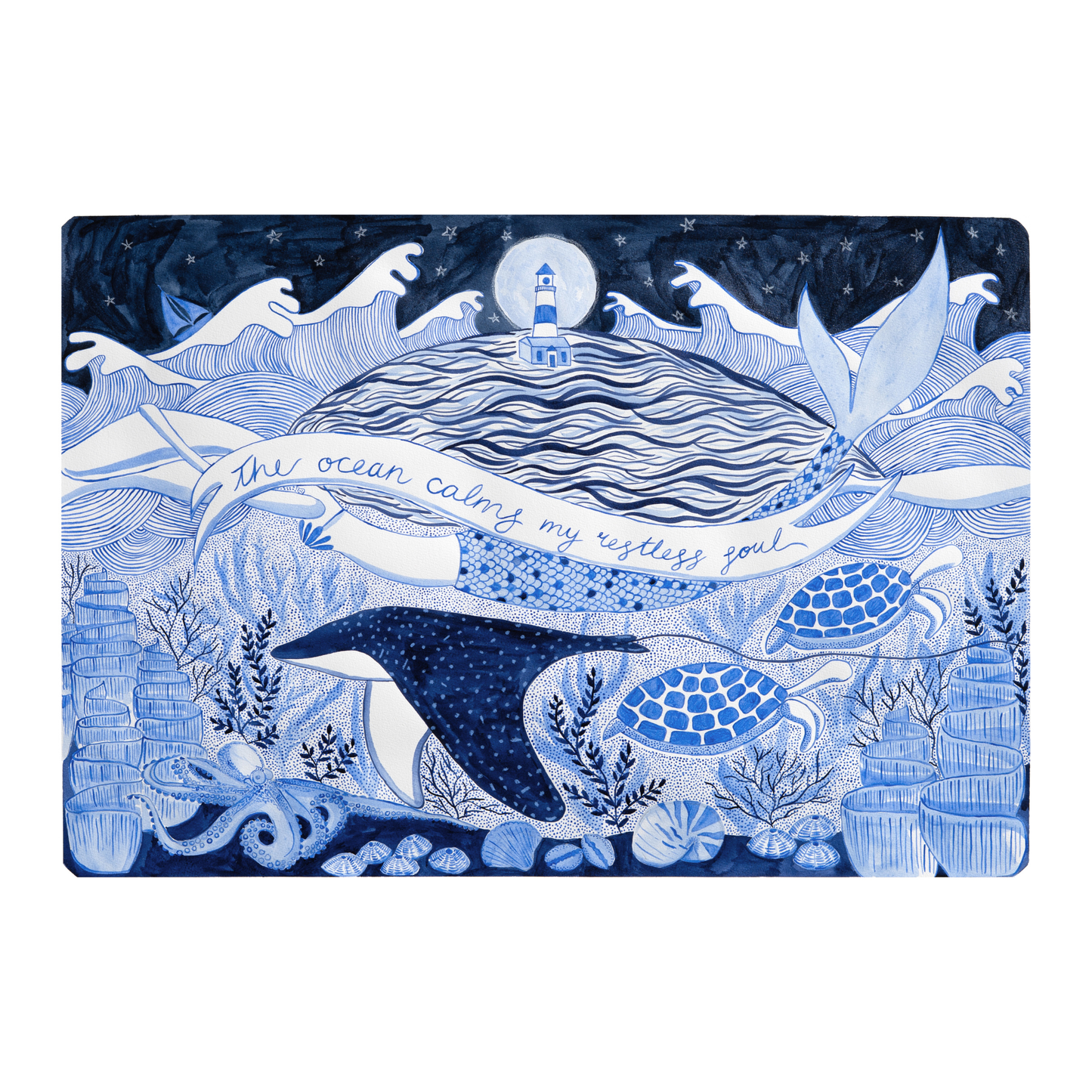 The Ocean Calms My Restless Soul - Print